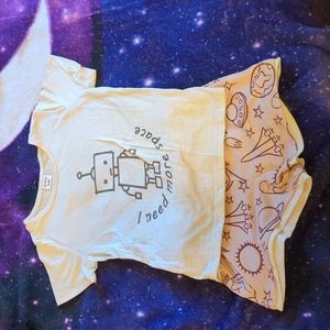 Space themed summer outfit (sibling set available)